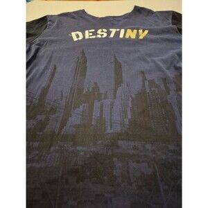 Air Jordan Destiny Dri-fit Xxl T-shirt Blue With Black Sleeves